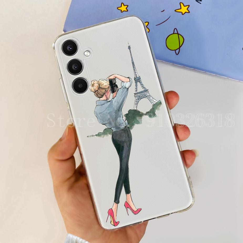 For Samsung Galaxy A14 A24 A34 A54 Case New Fashion Painted Cover Soft Silicone TPU Phone Case For Samsung A54 A 14 24 34 Fundas