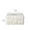 Creative Uneven Texture Tissue Box Coffee Table Desk Decoration Minimalism Ceramic Tissue Box Bedside Table Paper Towel Case