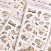 Korean Cute Cartoon Fox Rabbit Stickers for DIY Phone Case Decoration