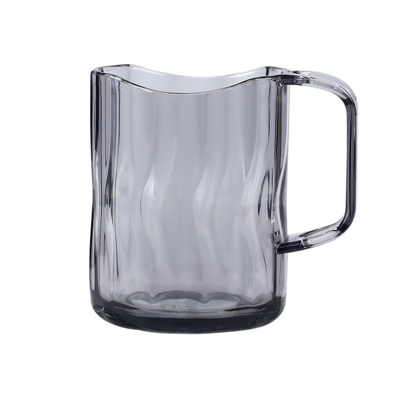 Nordic Geometric Transparent Wash Cup with Toothbrush Holder