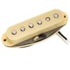 Musiclily Pro Staggered Alnico 5 Bridge Pickup for Strat Electric Cream ST-FAT50S Single-Coil Guitar,