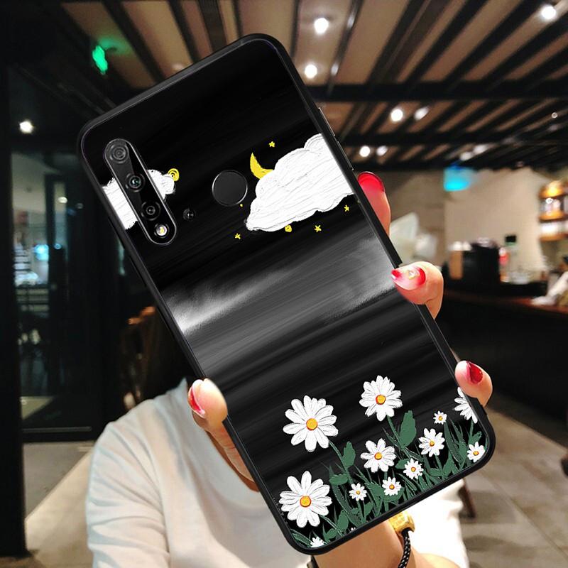 Hand Painted Flower Sceneary Phone Case For Huawei P50 Pro P30 P40 Lite P40Pro P20 Lite P10 Plus Mate 20 Pro Mate20 X