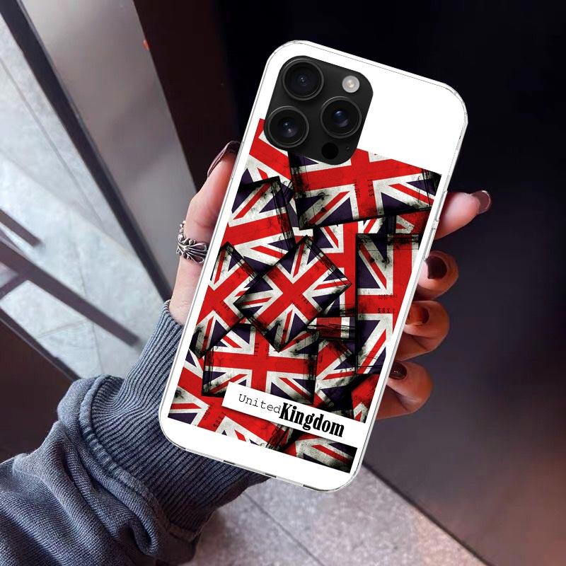Union Jack England UK Flag Phone Case For iPhone 17 Air 16 15 Pro Max 14 Plus 13 Mini 12 11 Cover 7 8 SE Silicone Shell Print Fu