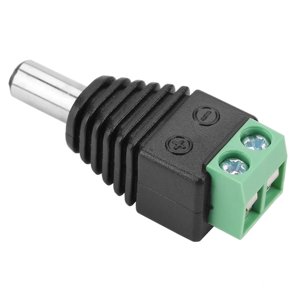10 Stück DC Strom Stecker Buchse Klemmenadapter Stecker für CCTV Kamera 5,5*2,1mm