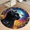 Cat Round Rug Suitable For Office Reception Decorative Carpet Office Chair Protection Carpet And Also Suitable For Gifts To Relatives And Friends