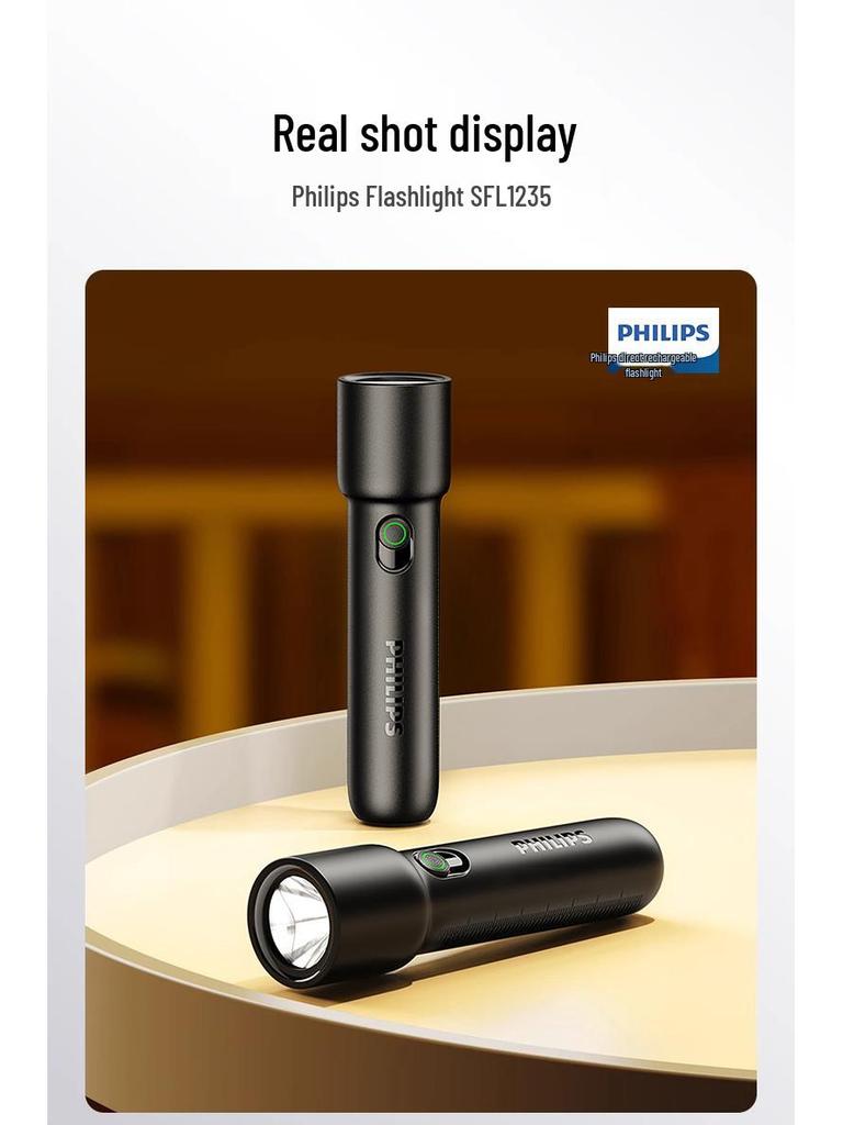 Rechargeable High-Brightness Multifunctional Flashlight with Long Battery Life for Indoor & Outdoor Use