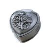 Vintage Flower Metal Jewelry Box Dustproof Ring Trinket Storage  Christmas Gift