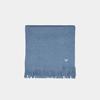 BUTTERFLY EMBROIDERED FRINGE MUFFLER_BLUE