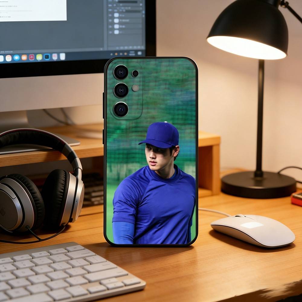 S-Shohei Ohtani Phone Case For Samsung S25,S24,S21,S22,S23,S30,Ultra,S20,Plus,Fe,Lite,Note,10,Black Cover