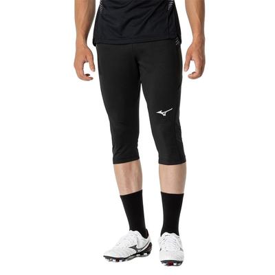 Soccer Training Pants, 3/4 Length, Slim Fit, Unisex, Adult, Black, Size XL (P2MDB037)