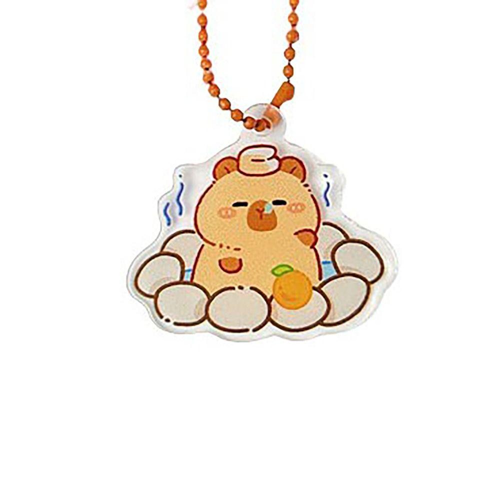 

Capybara Key Ring Cartoon Bag Charm Cute Pendant Couple Gift Capybara-8