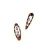 Korean Leopard Print Hair Clip for Girls - Cute BB Side Bangs and Back Hairpin