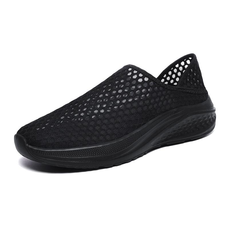 Summer Large Size 48 New Hollow One-pedal Breathable Foot Walking Shoes Lightweight Mesh Parents Casual Shoes