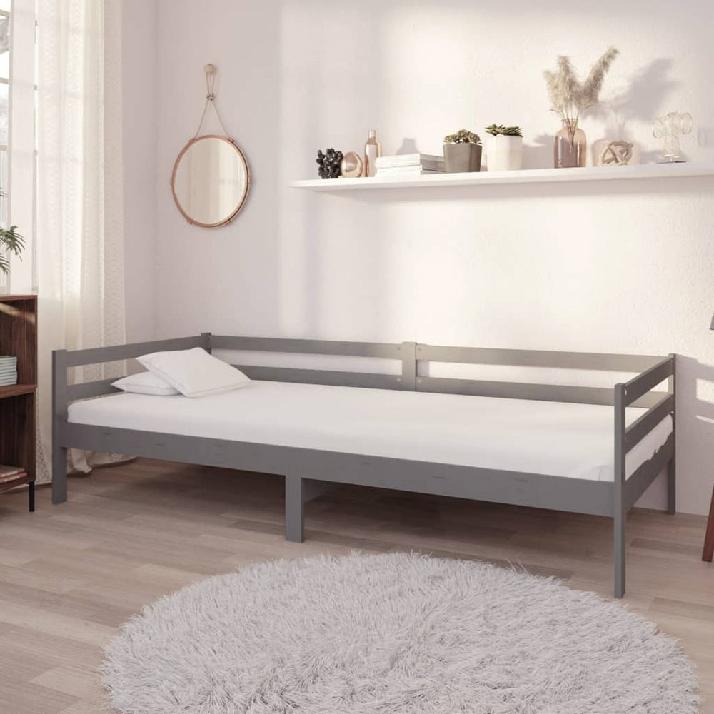 Lit de repos avec matelas 90x200 cm  Bois de pin massif