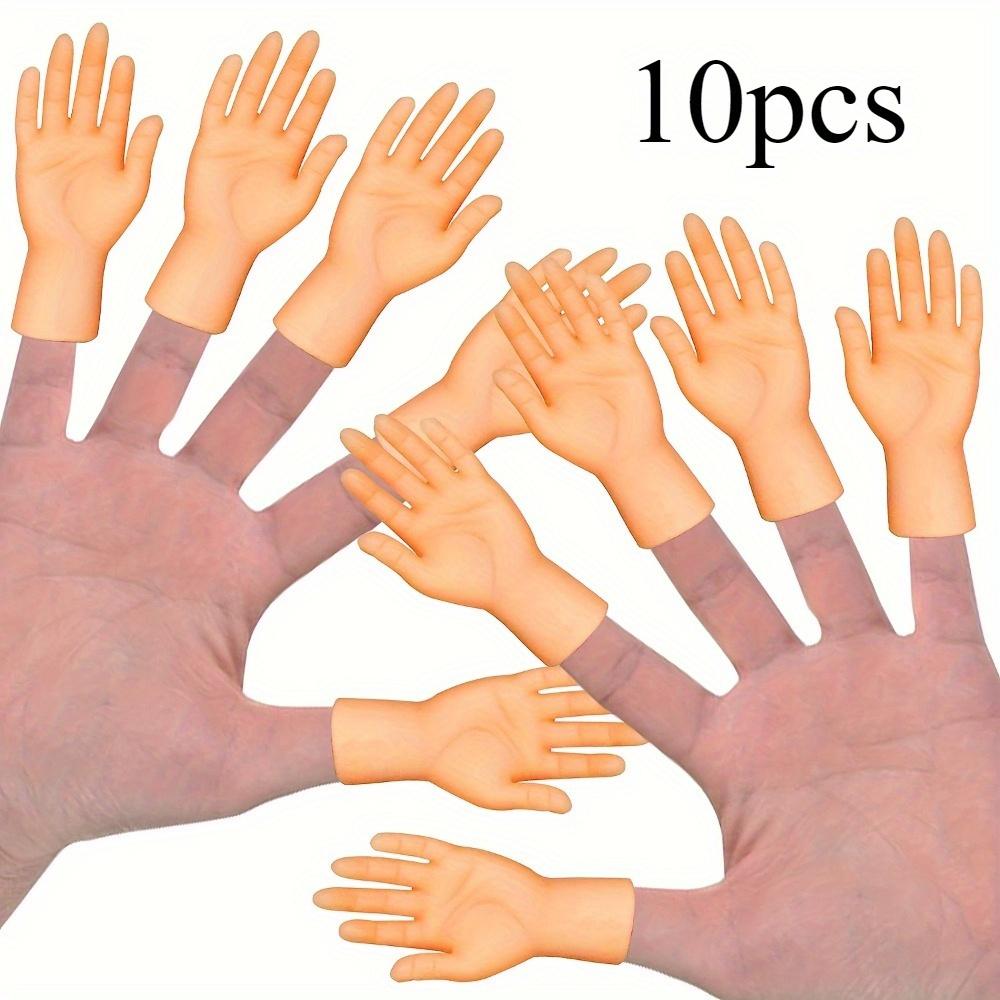 

10 Hand Finger Puppets. Realistic for shows, cat toys & prank gifts.