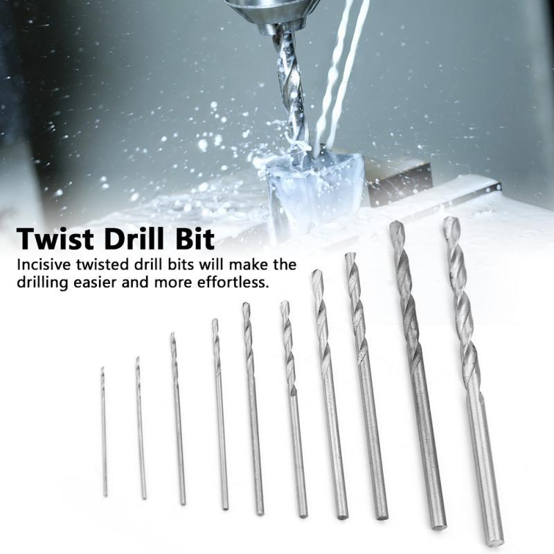40PCS Durable High Speed Steel 0.5//0.8//1.5//2mm Twist Drill Bits Drilling Tools Drill Bit