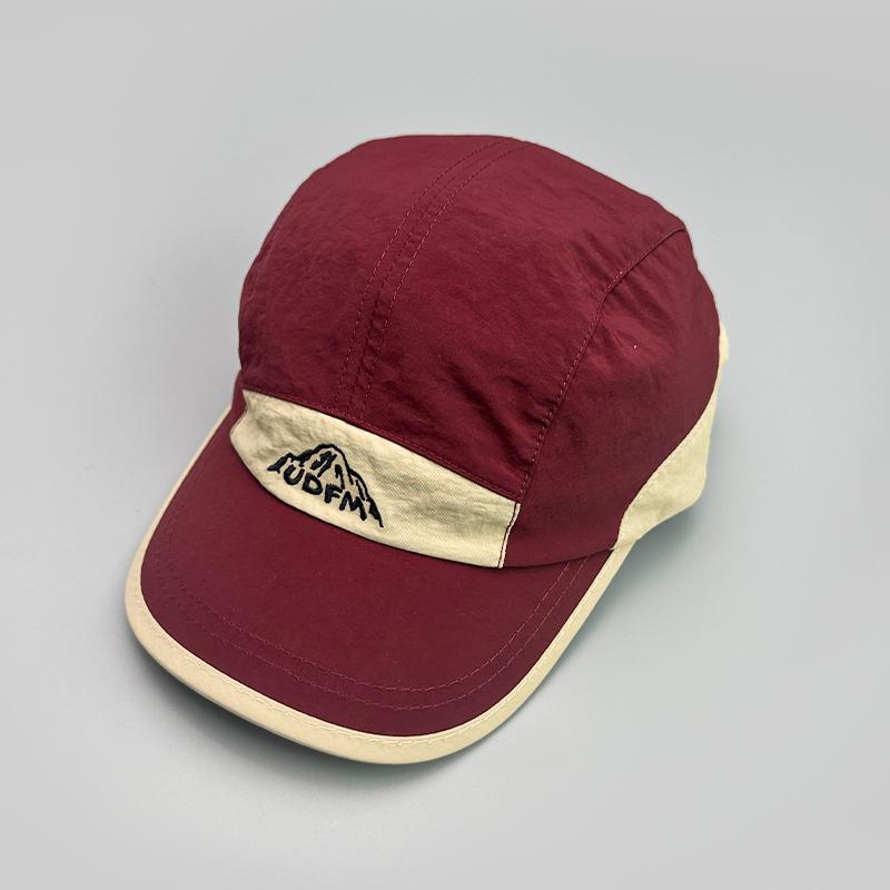 Quick Drying Peak Baseball Hats New Unisex Breathable ins Sunshade Short Eaves Versatile Outdoor Fashion Color Block Peaked Caps