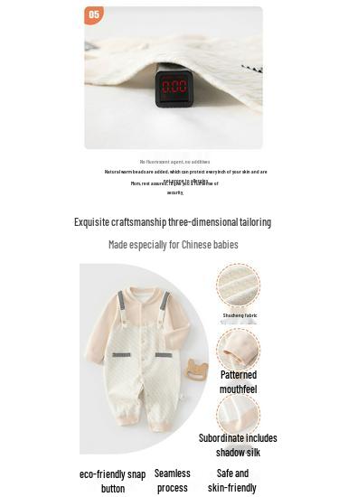 European-Style Velvet Cotton Baby Jumpsuit: Soft Long Sleeve Bodysuit for Newborns