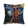 Pillow Case Tung Tung Tung Sahur Starry Night Print  Pillow Cover For Office Car Home Decor Retro Trendy Pillowcases