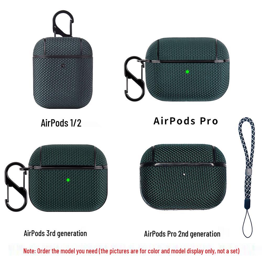 Nylon Wasserdichte Gewebetasche für AirPods Pro 2 & Apple 1/2/3 Bluetooth-Headsets