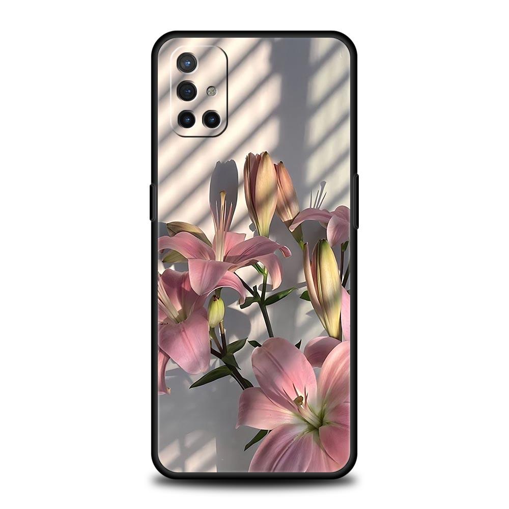Handyhülle für OnePlus 15 13 12 11 10 9 8 7T Pro 13T 13R 12R 10R 9RT 8T Nord 2T CE 2 3 5G Lite Hülle Realistischer Lilienblumen-Druck