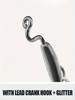 5pcs Heavy-Duty Lead Curved Fishing Hooks with Swivel Lead Head - Hook Point for Catfish, Carp, Pike, Trout - Sinkable Soft Bait for Texas Rig