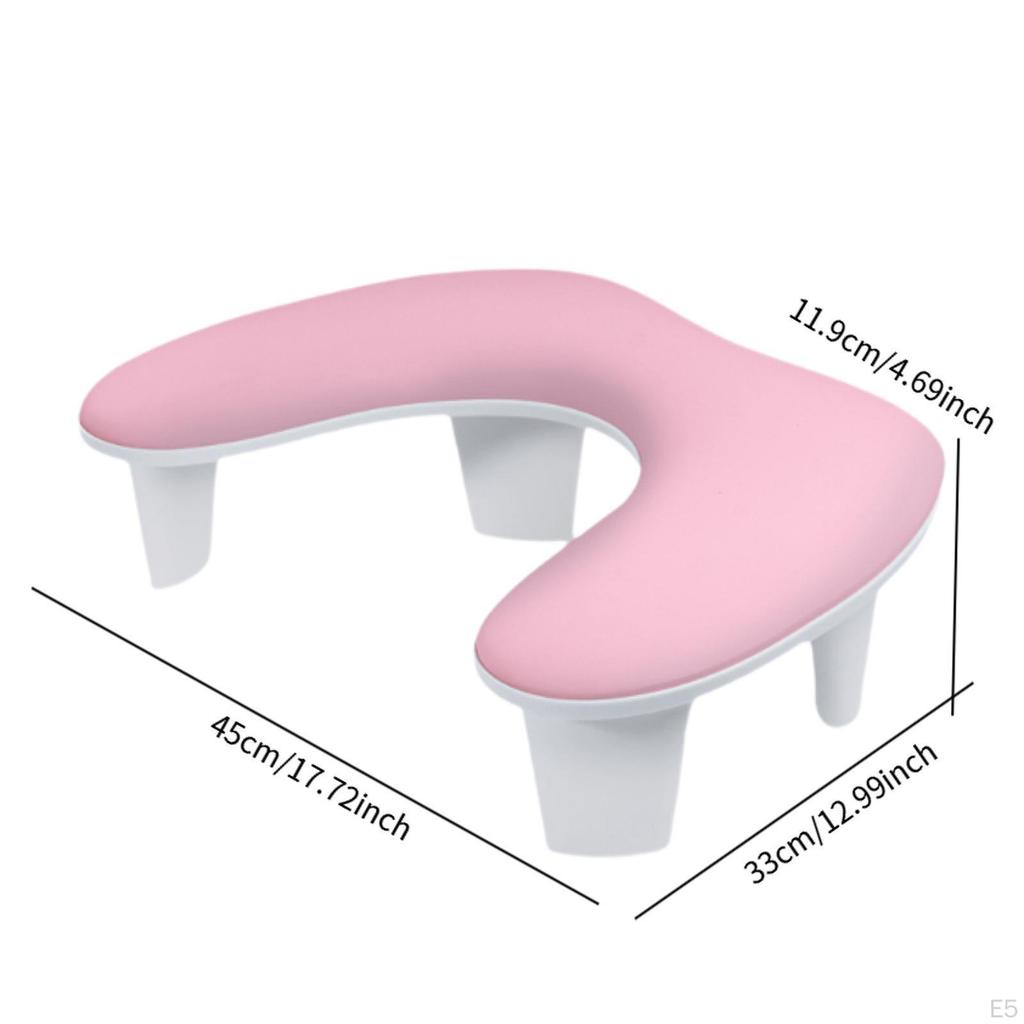 Manicure Arm Rest ,Manicure Nail Tool ,U Shaped, Station ,Soft, Hand Pillow Armrest for