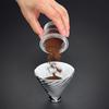 58Mm Coffee Portafilter Dosing Cup Black Clear Espresso Sniffing Mug Coffee Dosing Cup Anti-Flying Powder Coffee Machine Tools