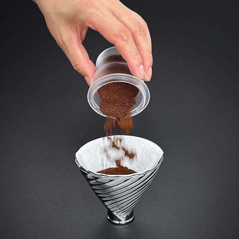 58Mm Coffee Portafilter Dosing Cup Black Clear Espresso Sniffing Mug Coffee Dosing Cup Anti-Flying Powder Coffee Machine Tools