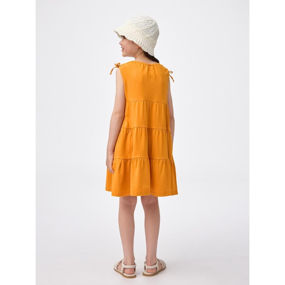 GU by Uniqlo Girls Cut And Sew Tiered Dress