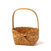 1PCS Flower Basket Gift Basket Braided Home Decor Butterfly Bow Basket Mother's Day Rattan Eco-friendly 16.5x12x27cm