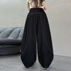 2025 Autumn Girls' Wide-Leg Scimitar Jeans - Korean Style for Middle and Big Kids