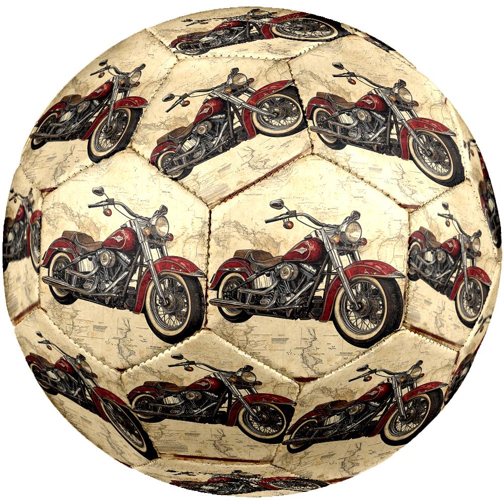 Motorcycle Theme Size 5 Soccer Ball, Suitable for Both Indoor and Outdoor Matches, a Gift Suitable for Everyone.