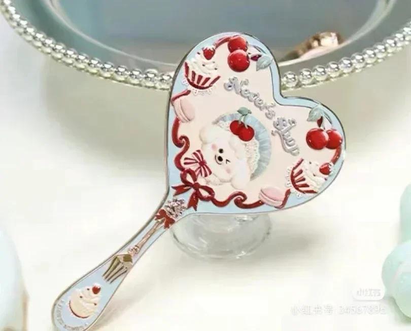Miroir de poche Fleur Sait Fraise Cupidon Fleur Sait Miroirs de Maquillage Miroir Vintage