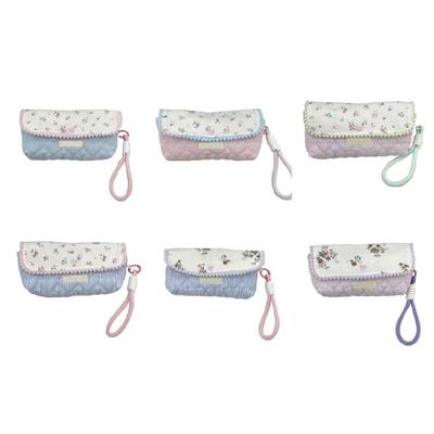 Astuccio per Penne con Stampa Floreale Borsa Portapenne di Grande Capacità Organizer per Matite Pochette portaoggetti Borsa da Viaggio per Cosmetici per Donne Studenti