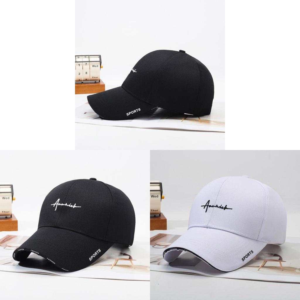 Baseball Cap Men Sun Hat Adjustable Cotton Embroidered Letter Style For Outdoor Activities