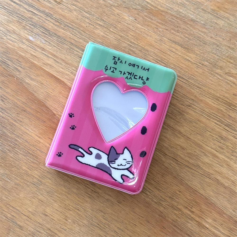 

Korean Style Card Album PVC Postcard Book Cute Idol Card Collect Book 01