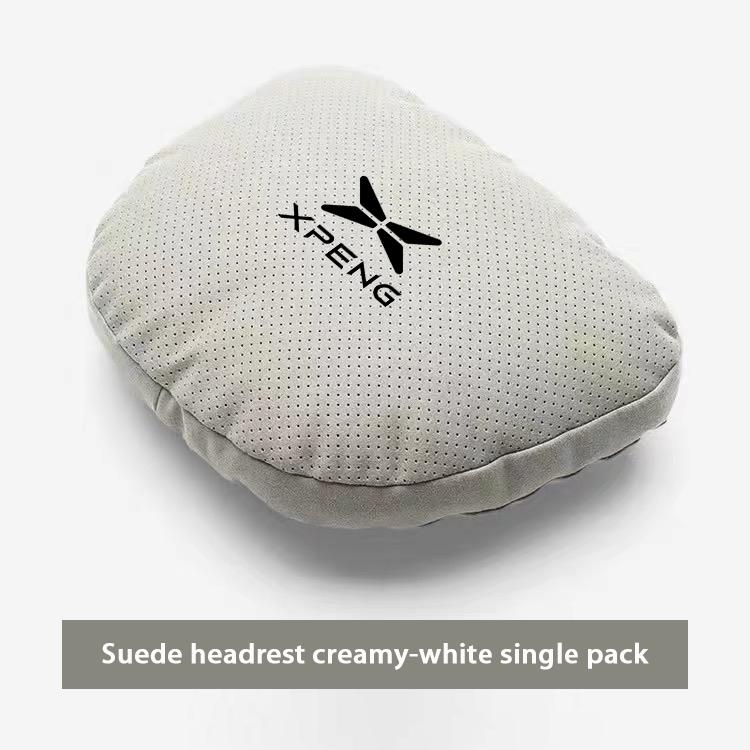Suede Car Headrest Waist Seat Support Seat S Class Soft Car Neck Pillow For Xiaopeng Xpeng G9 X9 G6 P7 P7i P5 G3 Car Accessories