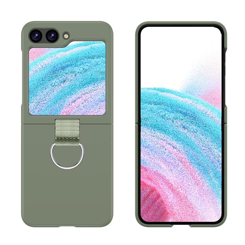 Skládací pouzdro s přezkou Simplicity Fashion pro Samsung Galaxy Z Flip 3 4 5 5G, nárazuvzdorné, měkké silikonové zadní kryty