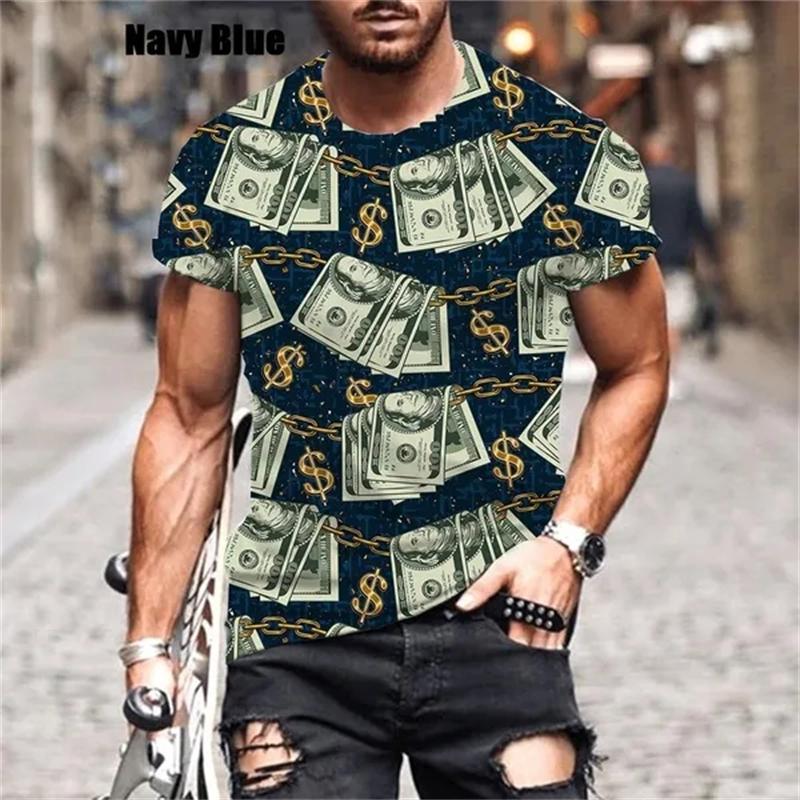 

Новая мода Dollar Мужские Женские Весна Лето 3D Печатные Короткие Рукава Футболки Повседневная Мода Круглый Вырез Спортивные Топы Футболки S