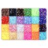 Electroplated Resin Rhinestones In 15 Section Case Ideal For Nails And Jewelry Decoration