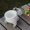 White Bicycle Decorative Flower Basket Wedding Decoration Plastic Tricycle Design Flower Pot Storage Basket Party Decoration Pot