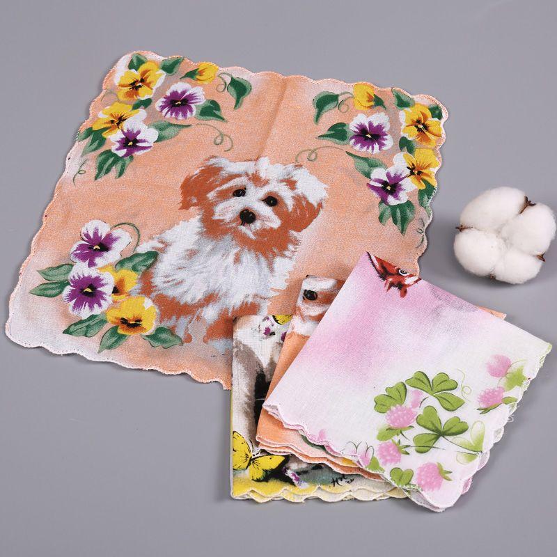 

Ностальгический Классический Тонкий Платок из Чистого Хлопка для Вытирания Пота Впитывающий Пот Ретро Портативный Платок в Древнем Стиле Маленькое Квадратное Полотенце Tooth animal System 6