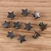 10sets(20pcs) Metal Stars Rivets DIY Clothing Bag Shoes Crafts Decor Supplies Garment Sewing Glass Drill Nail Button 9/12mm