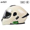 DOT ECE Approved Modular Motorcycle Helmet With Bluetooth Intercom Men Women All Season Riding