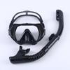 Maschera da Immersione in Silicone per Bambini e Adulti con Snorkel - Lente in Vetro Temperato HD, Montatura Grande