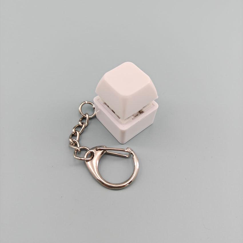 Creative Novelty Stress Relief Button Keychain Toy