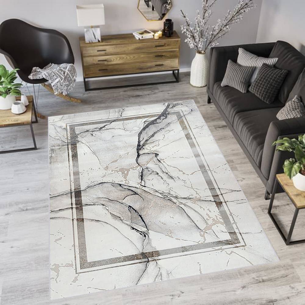 

Rovigo Home Washable Printed Carpet RVG0770 50x80 серый