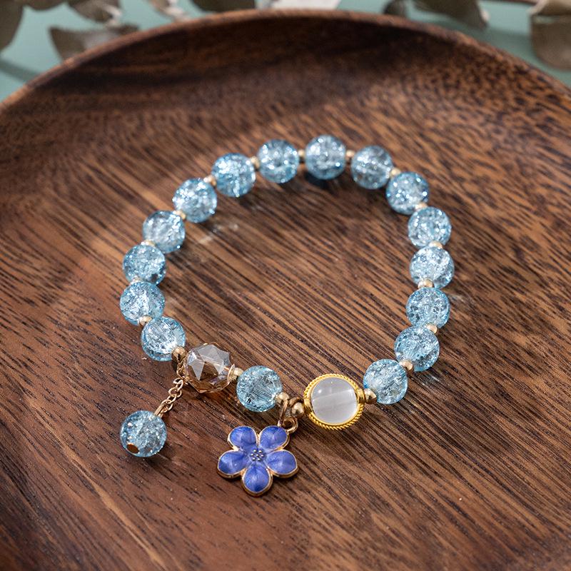 Fairy Daisy Popcorn Beaded Bracelet - Women's Elegant Handcrafted Jewelry