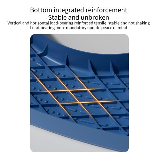 Household Toilet Stool Anti-slip Surface Solid Legs Thickened Squatting Stool Adult Squat